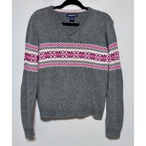 Vintage‎ Y2K Aeropostale Cottagecore Fair Isle Knit Sweater Size XL Retro Prep